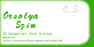 orsolya szim business card
